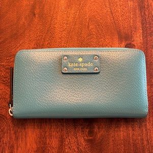 Kate Spade Large Teal Wallet